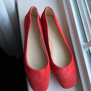 NWOT Leather flat shoes